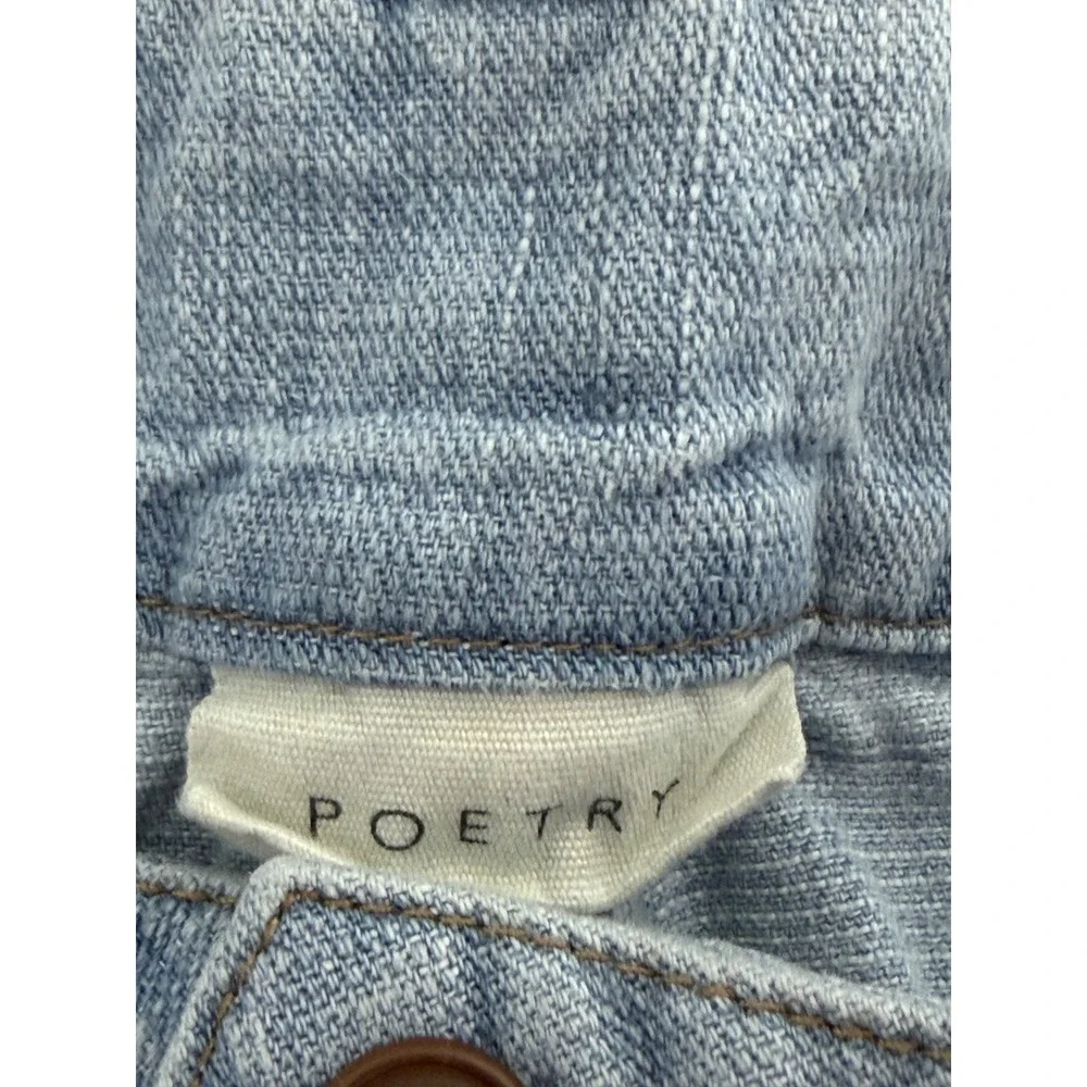 Poetry Hemp Organic Cotton Pleated High Rise Wide Leg Trousers Light Blue UJ42 - Picture 7 of 10